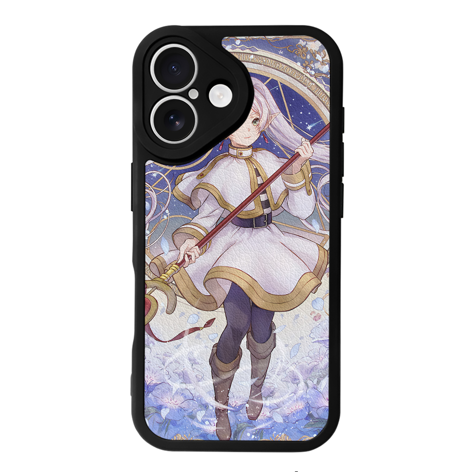 （画像用） 葬送のフリーレン Frieren 【iPhone 16シリーズ対応】シリコンスマホケース（レザー調） 材質：シリコン